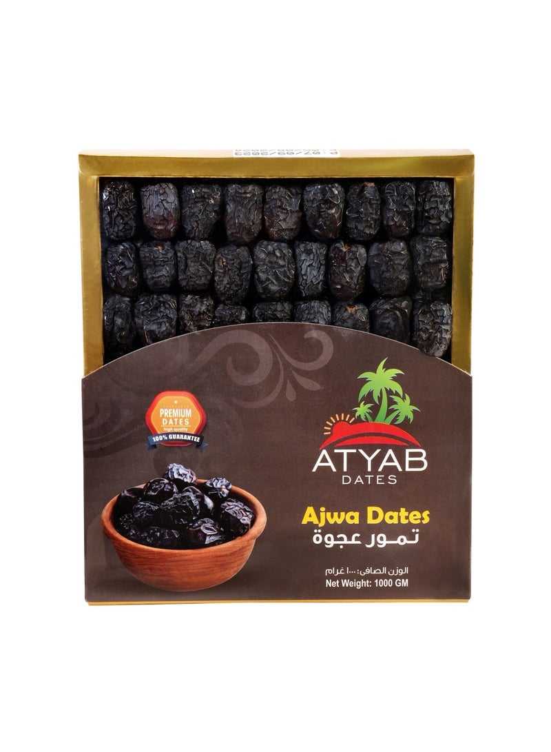 Atyab Dates Medjool Dates 1000 grams & Ajwa Dates 1000 gram Bundle - Image 3